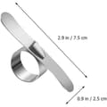 Miniatyrbillede 2 af 5: 4-dele frugtskrællere i rustfrit stål med ergonomisk håndtag og ringdesign til nem skrælning af appelsiner