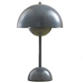Miniatyrbillede 1 af 5: Bordlampe, øjenvenlig LED-blomsterpotte-bordlampe, bærbar til skole, grå