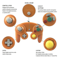 Miniatyrbillede 3 af 5: Ny kablet controller gamepad til Nintendo Gamecube-konsol og Wii U-konsol green