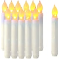 Miniatyrbillede 2 af 5: Sæt af 12 LED Keglelys, Flammeløse Bordlys, Batteridrevne Harry Potter Lys til Mors Dag Gave, Fest, Bryllup, Kirkedekorationer