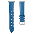 Pikkukuva 1 / 5: Aito nahkainen kapea ranneke Huawei Watch Fit 3 -kelloon Blue