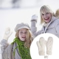 Miniatyrbilde 5 av 7: Damehansker Votter, Vinter Varme Hansker Varmevever Kabel Strikket, Damehansker Varmeholdere Dame Tykke Fleeceforet Isolerte Varme Strikkede Vinter