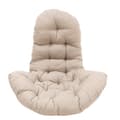 Hängande Äggstol Tjock Sittdyna Gungstol Kudde, Beige LÅNG Beige