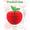 Miniatyrbilde 2 av 5: 10 pakker Honeycomb Tissue Paper Apple, hengende papirfruktdekorasjon for skole