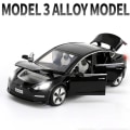 Pikkukuva 1 / 5: 1:32 Tesla Model X Model 3 Model S Model Y Leikkiautot Diecast Metalliautot Ääni Ja Valo Lapsille Lelut Pojille Lahjat Model 3 Black