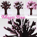 Miniatyrbild 3 av 5: Magiskt växande trädpapper Sakura Crystal Trees Skrivbord Körsbärsblomma Leksaker Cherry Tree