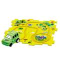Pikkukuva 1 / 5: Tee-se-itse-sähköinen rata-autolelu, paristokäyttöinen leluauto ja pulmapalapelti lapsille Dinosaur 5pcs/Set
