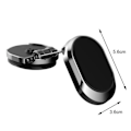 Miniatyrbillede 3 af 9: Magnetisk biltelefonholder foldbar sort
