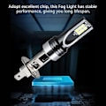 Pikkukuva 4 / 5: H1 Led -ajovalopolttimo, 1500lm Mini Led H1 -polttimot Auton muunnossarja, Plug And Play Halogeenin vaihto, Lähi- ja kaukovalot, Canbus 2 pcs
