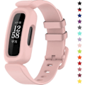 Miniatyrbillede 1 af 7: Remme til Fitbit Ace 3 til børn, bløde silikone vandtætte armbånd tilbehør sportsurrem udskiftning til Fitbit Inspire 2/Ace 3 Light pink
