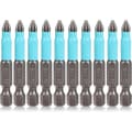 10 stk Phillips skrutrekkerbits med magnetisk Phillips skrutrekkerbitsett Ph2 Phillips bitsett, 1/4 tomme sekskantskaft 2 tommer/50 mm