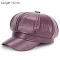 Miniatyrbillede 2 af 5: Pu Læder Cab Maler Hat Gatsby Ivy Beret purple