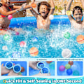 Miniatyrbilde 3 av 7: Magnetiske vannballonger, 12 stk gjenbrukbare vannballonger Rask fylling Selvlåsende, Vannkuler Bassengleker for hage Strand Sommer Vannleker 12pcs