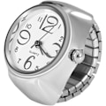 Miniatyrbillede 2 af 7: Ring Watch,  Finger Ring Ure Fashionable Kvinder Mænd Quartz Analog Rund Finger Ring Kærlighed Watch Finger Ring Ure til Mænd Kvinder (Sort)