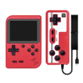 Miniatyrbild 1 av 5: 8-bitars retrovideospelkonsol inbyggd 400 klassiska spel 3,0 tum dubbelspelare mini handhållen videospelkonsol Av Out China red with Gamepad