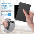 Miniatyrbilde 4 av 5: Foldbar, USB-oppladbar trådløst tastatur for iOS, Android, Windows PC bærbar smarttelefon - svart