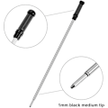 Miniatyrbilde 4 av 7: Sorte blekkpennepåfyll for Cross kulepenner, 11,6 cm sorte kulepennepåfyll kompatible med Cross 8513 kulepenner, medium størrelse spiss 20Pcs