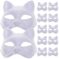Miniatyrbild 1 av 2: 12 st kattmask Mask Prop Sta Performance Blank Mask