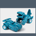Pikkukuva 5 / 8: Dinosaurus Muuttuva Auto Realistinen Muodonmuutos Inertia Potkulauta Taapero Lapset Lelu Syaani