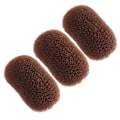 Miniatyrbillede 1 af 10: 3 stk. Løft hårnålen Puffy hårpude Brown