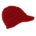 Miniatyrbillede 1 af 5: Dame Vinter Strikhue Vinter Kasket Hue Til Kvinder Slouchy Hue Med Skygge Varm Red