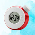 Miniatyrbild 5 av 5: Vattenkraft Saati- Dostu Saat Digital Väckarklocka Digital Väckarklocka Batterilös Vattenklocka LED-skärm Klocka (röd) (hy)