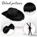 Miniatyrbillede 4 af 4: Cowgirl Hatte, Feather Filt Western Cowboy Hat Pink Pink