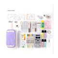 Miniatyrbillede 2 af 5: Angoo Classic Pocket Pen Pencil Case, Fold Canvas Stationery Storage Bag Organizer For Cosmetic Tra