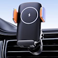Miniatyrbillede 6 af 11: Biltelefonholder Montering Instrumentbræt Luftventil Bilvugger Solcelledrevne Smartphones Klemestativ null - Universal model
