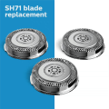 Miniatyrbillede 1 af 4: 1/3 stk. Sh71 udskiftningsbladhoved til Philips Norelco Shaver Series 7000 og vinkelformede Series 5000 3Pcs