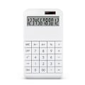 Miniatyrbillede 1 af 8: Kontorregnemaskine, 12-cifret stort LCD-display solbatteri standard skrivebordsregnemaskine white
