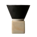 Miniatyrbilde 1 av 5: ZHOUBA 150ML Keramisk Trakt Kaffe Kopp med Base Håndlaget Latte Cappuccino Te Espresso Konisk Krus 150ML Black