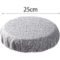 Miniatyrbild 2 av 7: Hopfällbar pallkudde Sittdyna för stol Teleskopisk pallkudde Inomhus Utomhus Stadion Pallöverdrag Rund för ryggsäckssovrum Gray Imitation linen