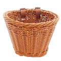 Pikkukuva 1 / 5: Retro-pyöräkori, punottu pajukori, etukori ohjaustankoon Brown