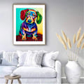 Miniatyrbild 2 av 2: Måla efter nummer för vuxna barn,  Måla efter nummer-kit Akrylmålning efter nummer för vuxna, söt hund