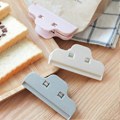 Miniatyrbillede 3 af 5: Køkken Snack Opbevaringspose Forseglingsclips Friskhedsbevarende Klemme Hjemme Tøjklemme Gray