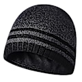 Miniatyrbillede 1 af 5: Vinter Beanie Hat Varmt Strikket Cuffed Plain Toboggan Cap