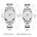 Miniatyrbillede 2 af 10: Quartz ur armbåndsur black Men