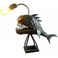 Miniatyrbilde 1 av 5: Anglerfisk Lampe Kunst Håndlaget Statue Sjødyr Ornament M M