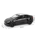 Pikkukuva 1 / 5: 1/32 Tesla Model Y SUV-leluauto, painevalettu metalli, pienoismalli, ääni ja valo, vetämällä taaksepäin 1:32, keräilylahja pojille ja lapsille Black