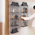 Miniatyrbillede 2 af 5: Dww-2 stk. Taske Opbevaring, Sko Garderobe Organizer, Hængende Opbevaringstaske, Foldbar Garderobe Organizer til Tasker, Taskeholder til Skab