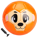 Miniatyrbillede 1 af 5: Børnefodbold til småbørn, fodbold i størrelse 2, lille bold til baby, haveboldgave til børn drenge piger 1 2 3 4 5 6 år gammel orange abe