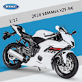 Pikkukuva 1 / 4: Welly 1:12 2024 Yamaha Yzf-r6 Diecast-moottoripyörämalli Raskaan sarjan matkamoottoripyörä Valuauton leluautokokoelma Lapsi B493 YZF R6 nobox2