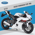 Pikkukuva 5 / 5: Welly 1:12 2024 Yamaha Yzf-r6 Diecast-moottoripyörämalli, raskas matkamoottoripyörä, valettu moottoripyörän leluautokokoelma, lapsi B493 YZF R6 nobox1