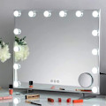 Miniatyrbillede 1 af 7: Makeup spejl med belysning 2-14 dæmpbare LED-lys, 3 farvetilstande (kun lys, intet spejl) - WELLNG 2 lights