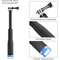 Miniatyrbillede 4 af 5: Udtrækkelig Monopod Selfie Stick til Gopro Hero 7 6 5, Session 5