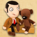 Miniatyrbilde 1 av 3: Mr. Bean Plussjedokke, Stoffdyr, Tegneserie Raggedy Ann, Teddybjørn, Rolig Dukke, Sengestopp Mr. Bean 30cm