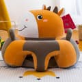 Dyreformet Læringsstol til Børn - Sædebetræk, Støtte, Sofa, Pludsede Sæder til Spædbørn Giraffe