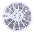 Rhinestones i 4 storlekar - Silver Klar Silver