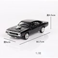 Miniatyrbild 4 av 4: 1:32 Snabb & Furious Dodge Sportbil Modell Simulering Bilmodell Legering Leksaker red